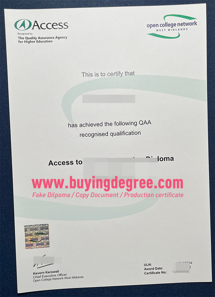 Fake Access to QAA certificate online