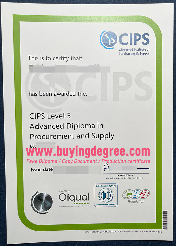 Fake CIPS certificate online