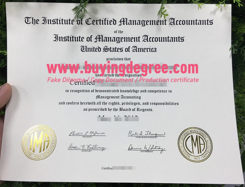 Fake ICMA certificate