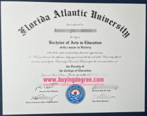 Fake Florida Atlantic University degree