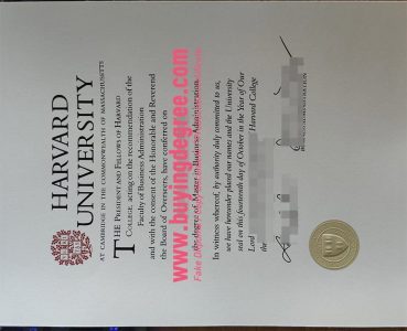 Fake Harvard university degree certificate