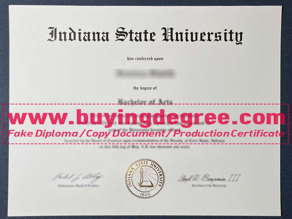 create a Indiana State University fake degree