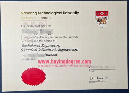 Fake NTU bachelor's degree for free