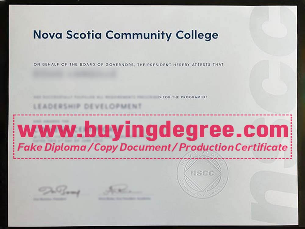 How to get a fake Nova Scotia Community College degree