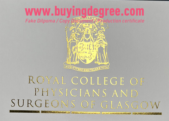 fake diploma with gold stamp, font bronzing
