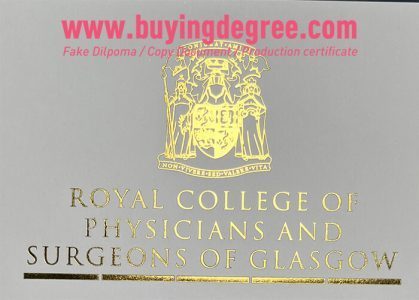 fake RCPSG diploma certificate