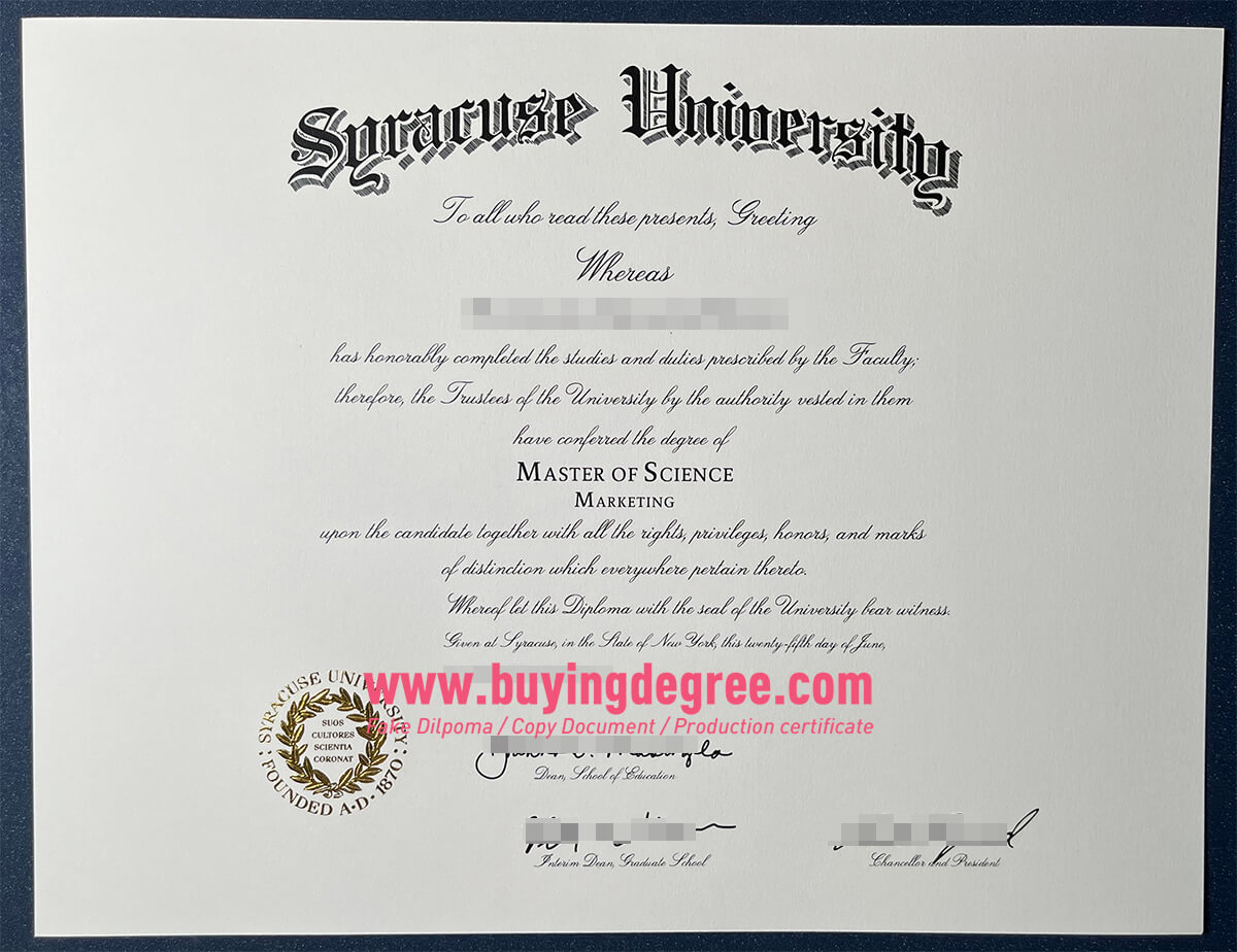 fake Syracuse University bachelor's degree for job