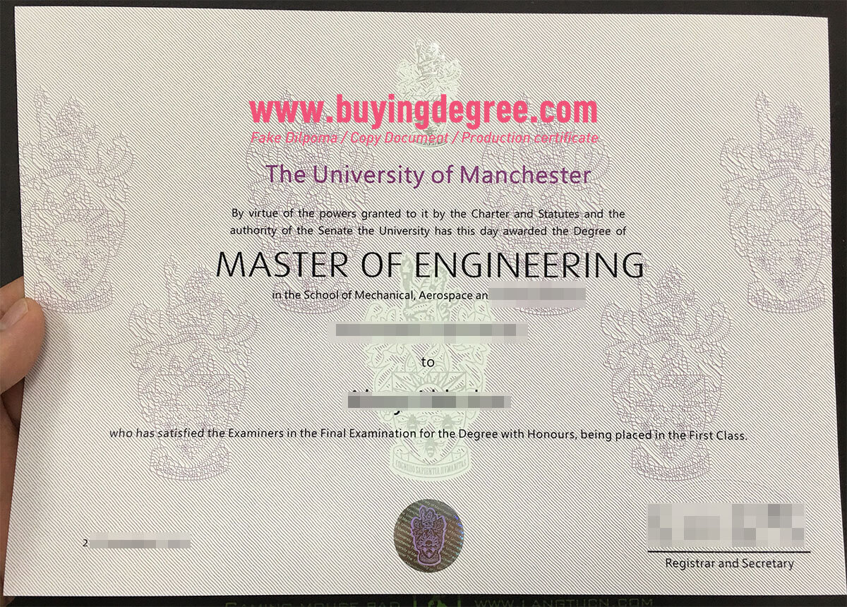  University of Manchester master's degree