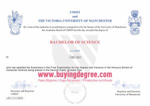 fake Manchester Victoria University degree