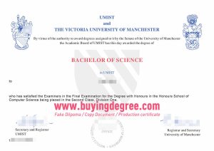 fake Manchester Victoria University degree