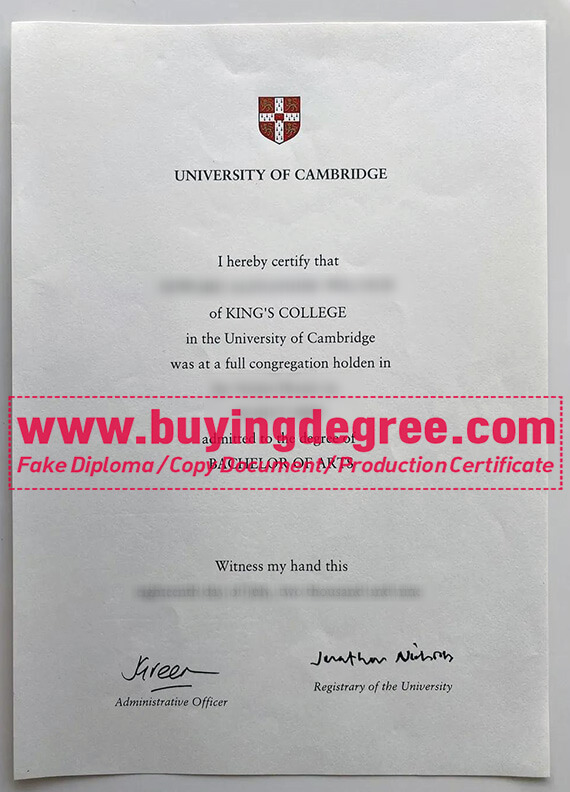 How to buy a fake University of Cambridge diploma in UK