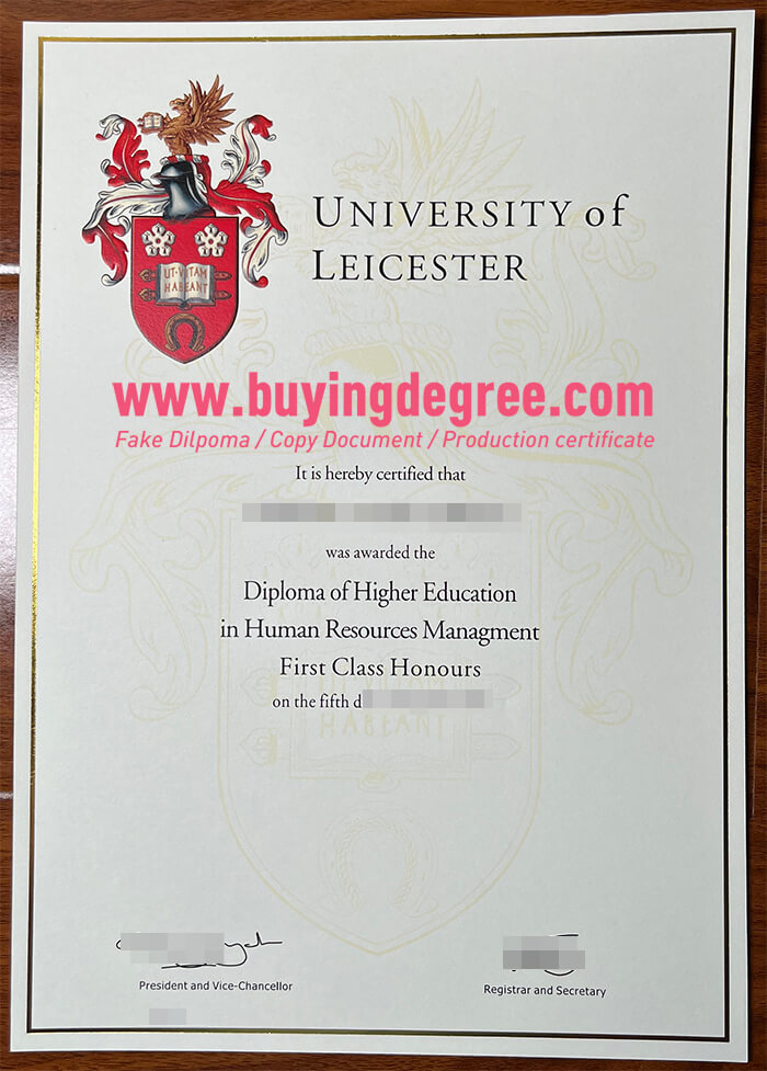 University of Leicester diploma