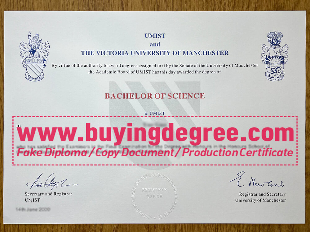 How to get a fake Victoria University of Manchester diploma