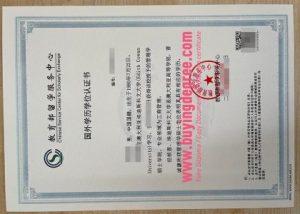 Chinese Student academic qualifications certificate