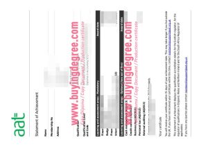 AAT certificate