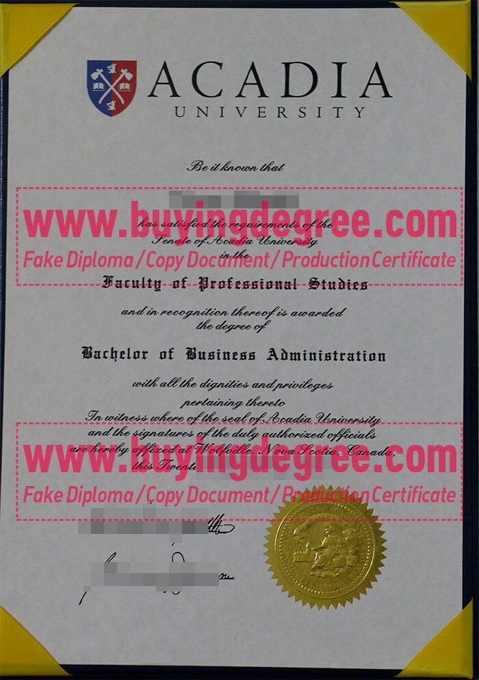 How to Safely buy a fake Acadia University degree