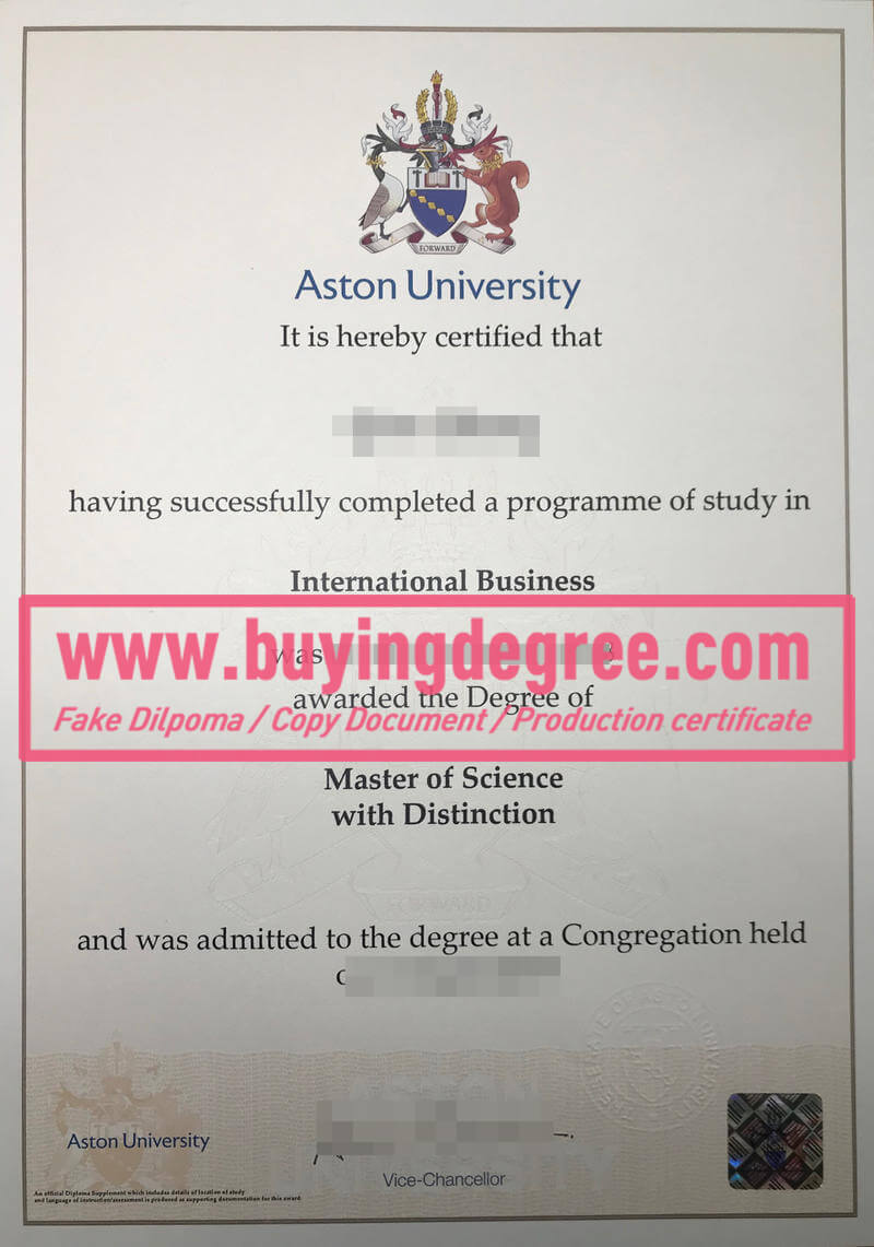  How to get a fake Aston University diploma