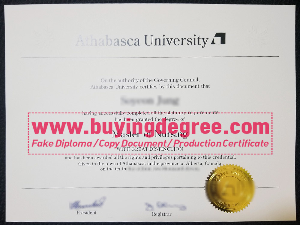 buy a fake Athabasca University degree online