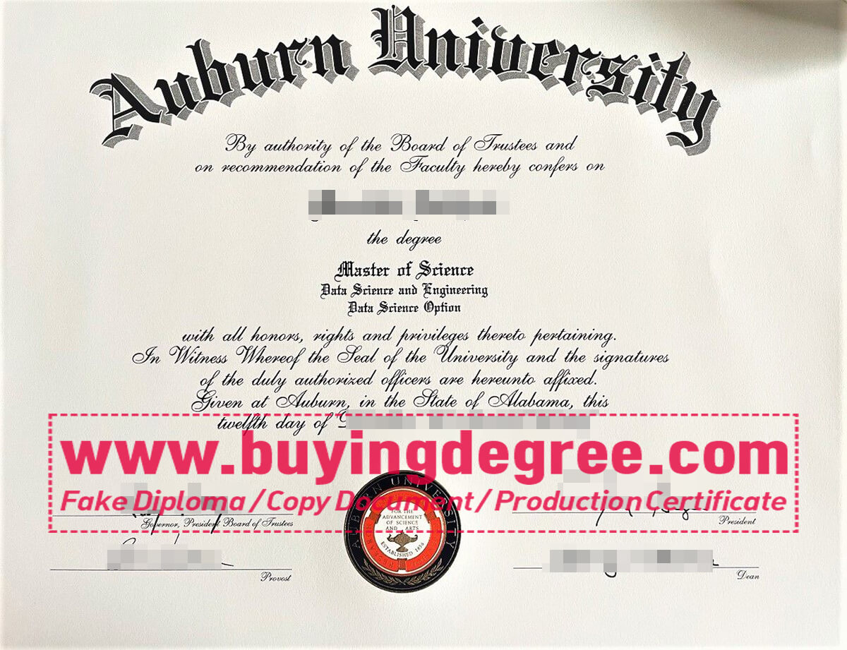 Auburn University diploma