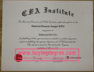CFA Institute certificate verification