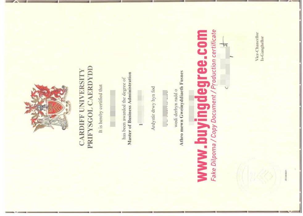 fake Cardiff University degree