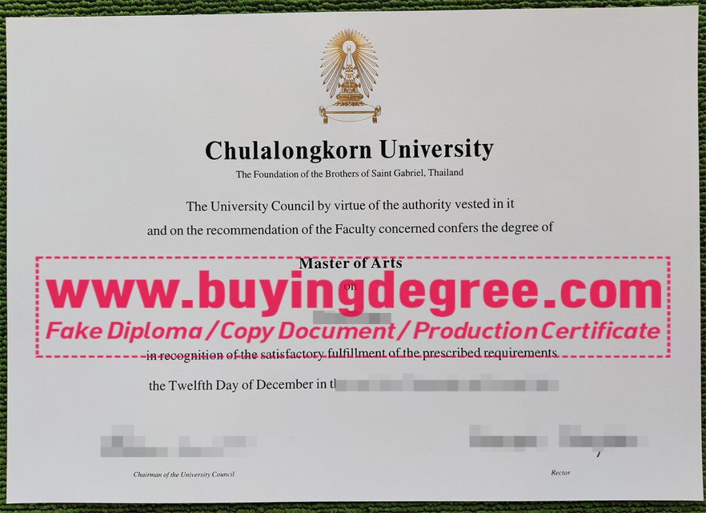 Chulalongkorn University degree