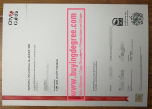 City Guilds certificate