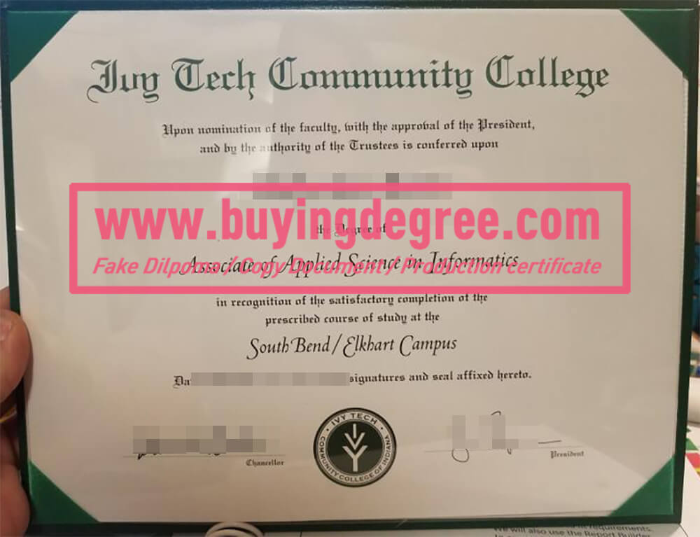 How to buy a fake Ivy Tech degree certificate online