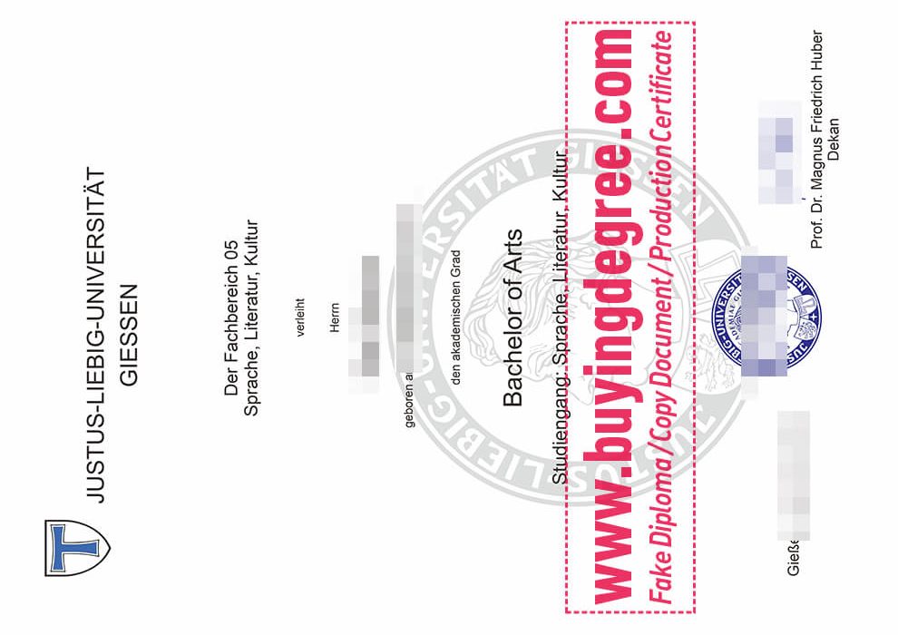Justus-Liebig-Universität Gießen degree