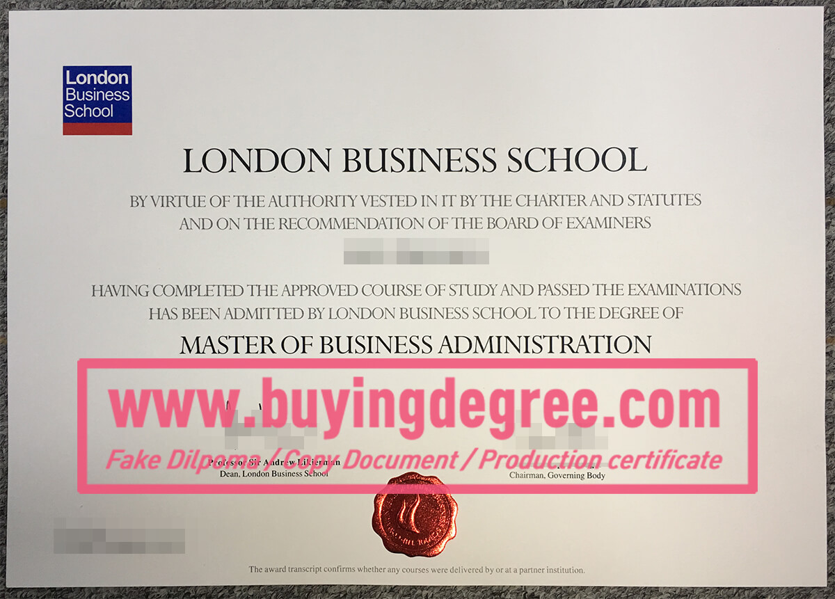 London Business School degree