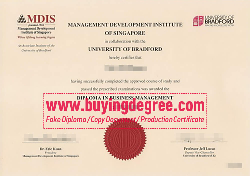 MDIS certificate