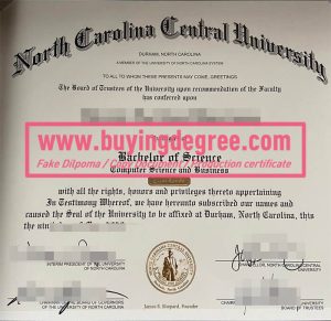North Carolina central Unviersity degree