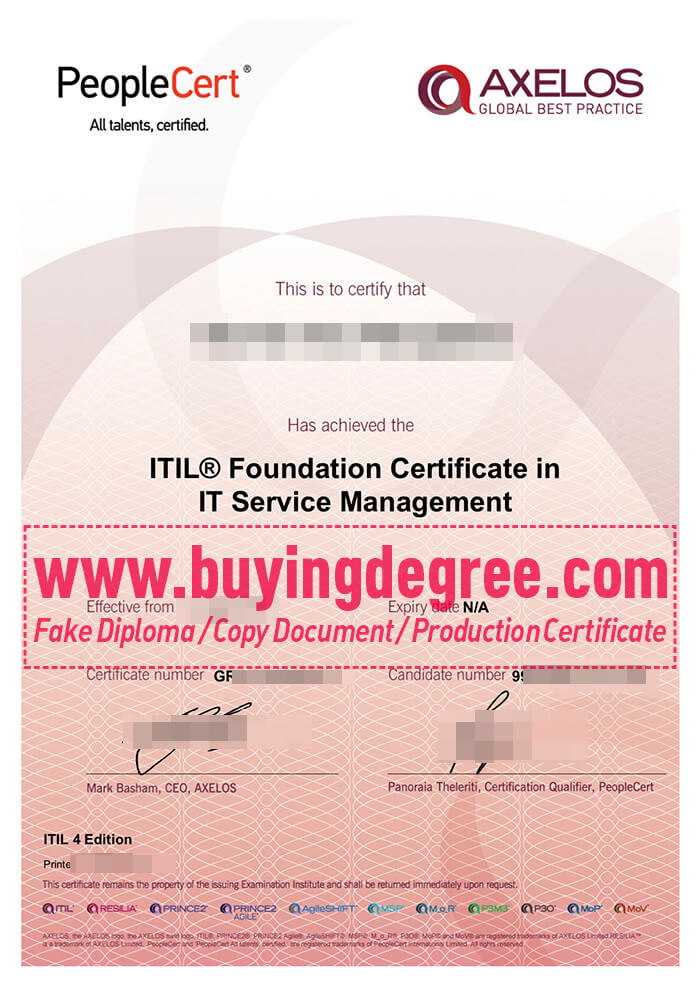 PeopleCert certificate