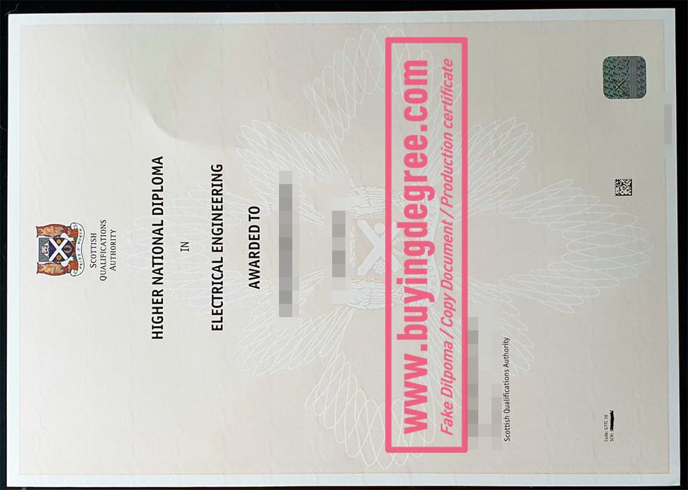 SQA diploma, Scottish Qualifications Authority certificate