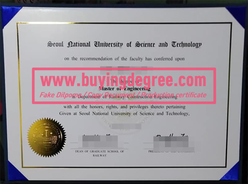 SeoulTech degree certificates