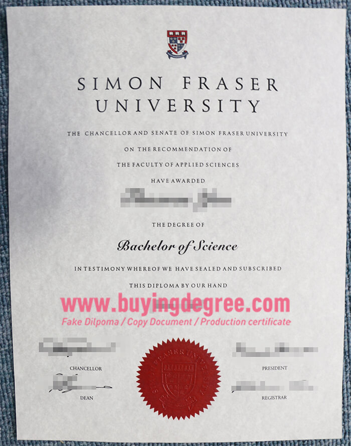 Simon Fraser University Degree