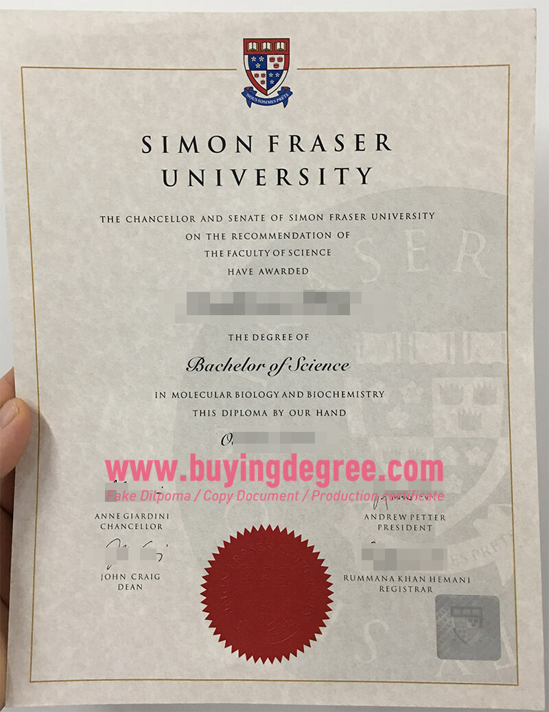 Simon Fraser University Degree