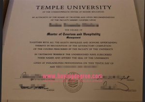 Temple University master's degree