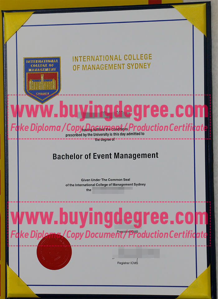 ICMS degree, International College of Management, Sydney degree