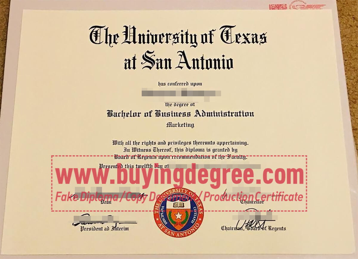 UTSA degree