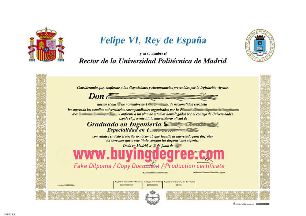 Universidad Politécnica de Madrid degree