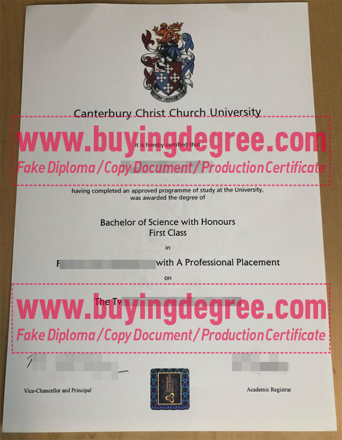 fake CCCU degree certificate