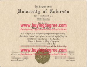 University of Colorado degree