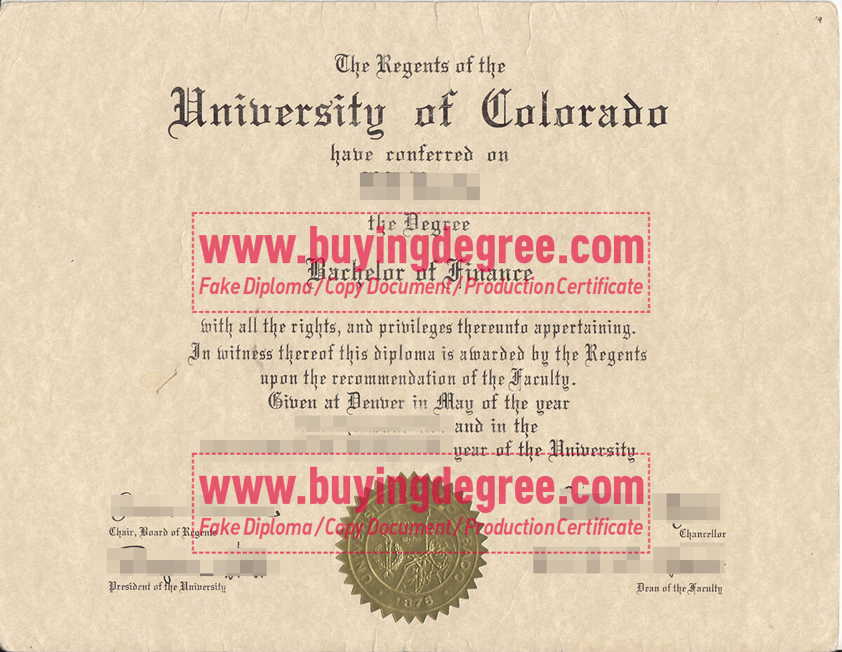 Lesser Known Ways to get a fake University of Colorado degree