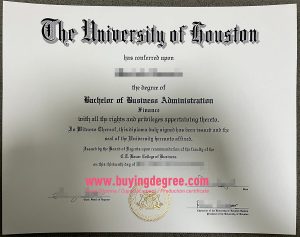 fake University of Houston diploma