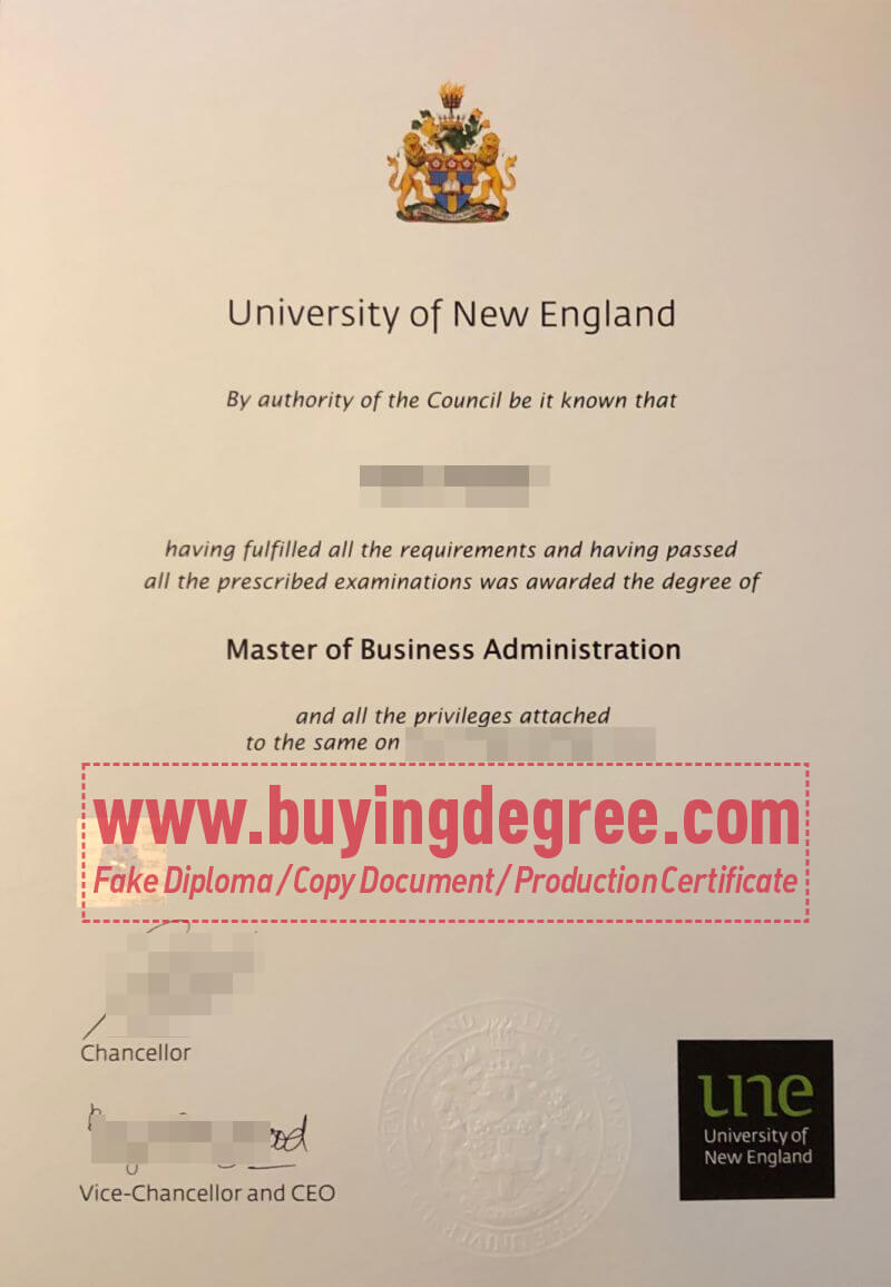  University of New England degree