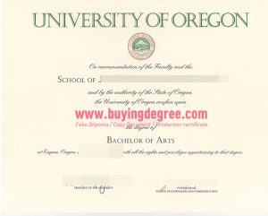 fake University of Oregon diploma