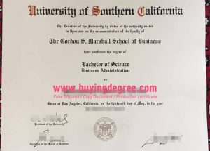 USC bachelor's degree