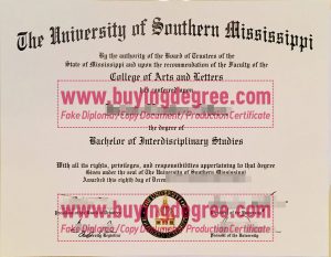 buy a fake University of Southern Mississippi degree