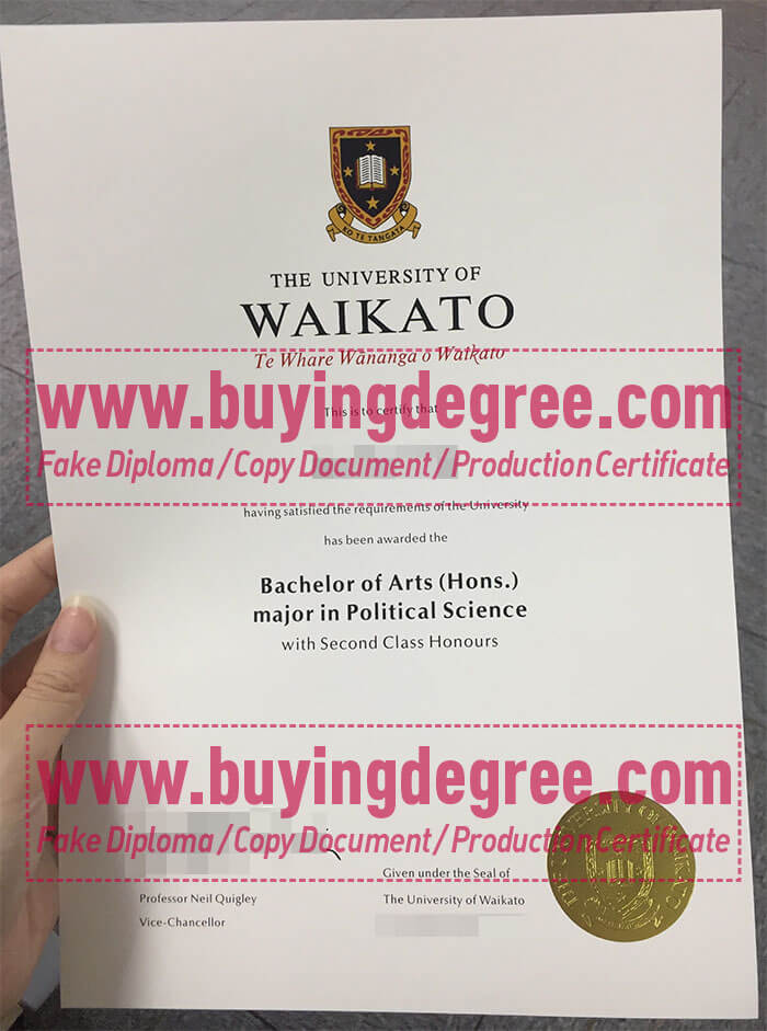 University of Waikato degree